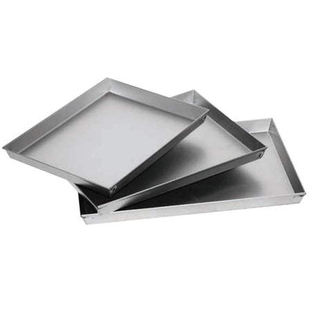 Kit 3 teglie rettangolari per pizza forno a legna lasagnera "Made in Italy"