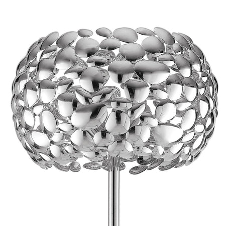 Piantana lampada da terra 60W 3XE27 cromo GRAPE