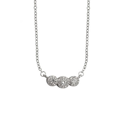 BOCCADAMO -  Collana a tre cestelli di zirconi