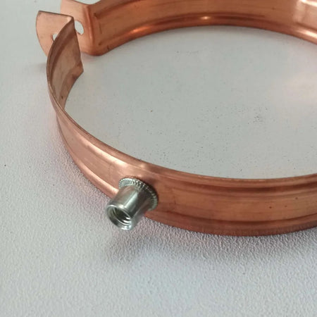 Collare in rame da 250mm per fissaggio e bloccaggio a muro