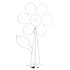 FIORE FIORI LUCE LED NEON H 185 CM BIFACCIALE LAMPADA DECORAZIONE GIARDINO GIARDINI LAMPADE