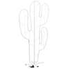 FIGURA LUMINOSA CACTUS A LED EFFETTO NEON H 165 CM BIFACCIALE DA GIARDINO