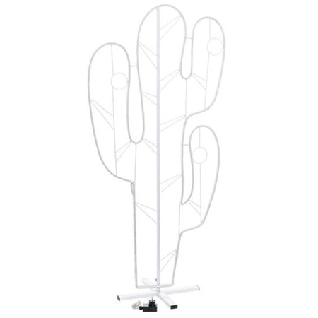 FIGURA LUMINOSA CACTUS A LED EFFETTO NEON H 165 CM BIFACCIALE DA GIARDINO