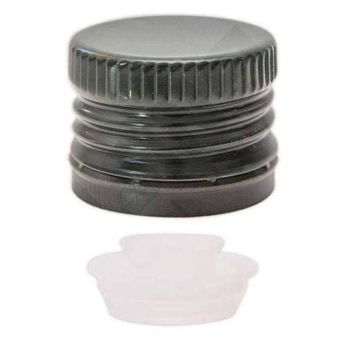 Pz 24 tappo tappi a vite con salvagoccia per olio bottiglie vetro 31.5 mm