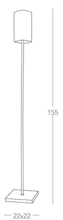 Piantana Metallo paralume Vetro Bianco Lampada da Terra Moderna E27