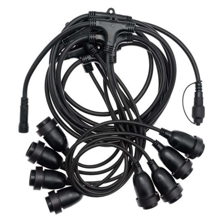 CAVO PORTALAMPADA LAMAPADINA LAMPADINE CATENA PROLUNGABILE 5 MT X H 70 CM ESTERNO