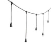 CAVO PORTALAMPADA LAMAPADINA LAMPADINE CATENA PROLUNGABILE 5 MT X H 70 CM ESTERNO