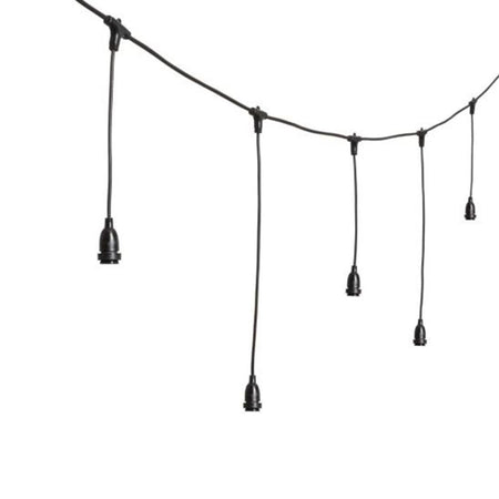 CAVO PORTALAMPADA LAMAPADINA LAMPADINE CATENA PROLUNGABILE 5 MT X H 70 CM ESTERNO
