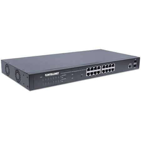 Switch Gigabit Ethernet 16 Porte PoE+ Web Managed con 2 Porte SFP