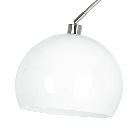Lampada Arco Metallo Bianco Piantana Interno Moderno E27