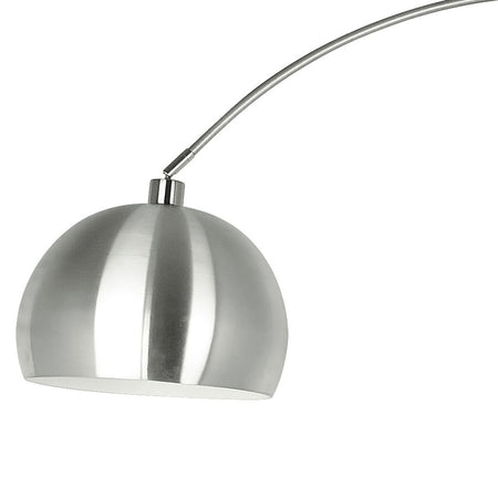 Lampada Arco Metallo Nikel Piantana Moderna Interni E27