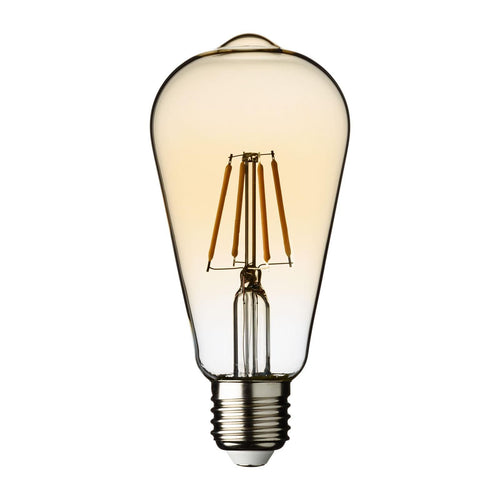 Lampadina di ricambio con filamento a led vintage globo e27 per catena da esterno (tradizionale - edison)