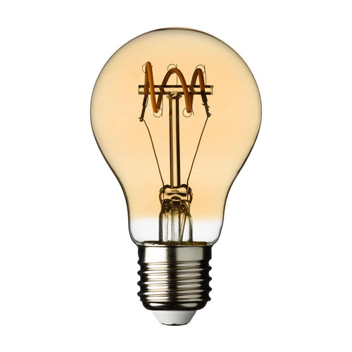 Lampadina di ricambio con filamento a led vintage globo e27 per catena da esterno (spirale - goccia )