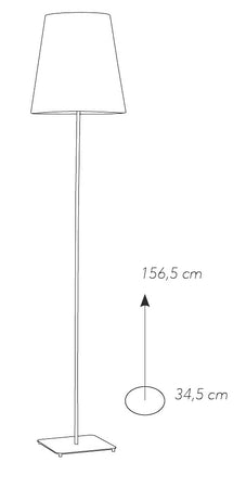 Lampada Lampade da terra Grigio