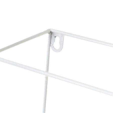 Mensola Parete Rotonda 4 Ripiani Mensole Scaffale Legno Metallo Bianco e Acero