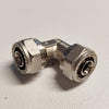 Raccordo 16x16mm curvo gomito doppio a stringere per tubo multistrato