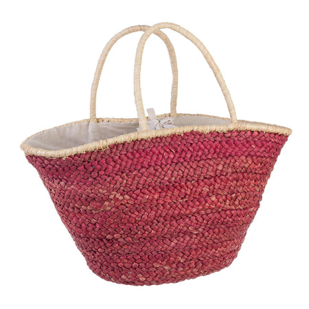 Borsa da mare "Milos" in materiale vegetale e corde spesse in cotone