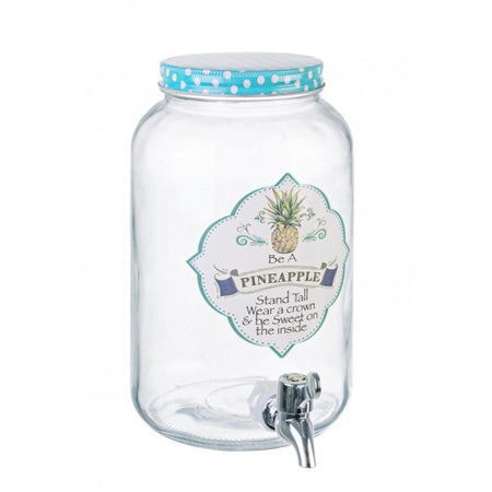 Dispenser in vetro per bevande da 3 lt Barattolo con tappo porta cocktail