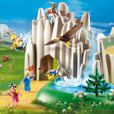 Playmobil Heidi Lago di Cristallo Include Heidi Peter Clara e Pompa d'Acqua