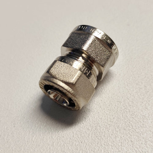 Raccordo 16x3/4'' diritto F femmina a stringere per tubo multistrato