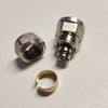 Raccordo 16x1/2'' diritto F femmina a stringere per tubo multistrato