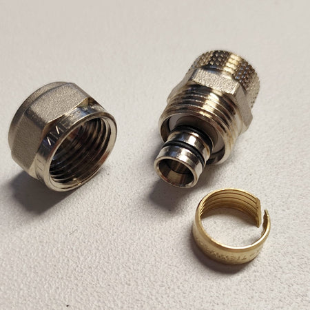 Raccordo 26x3/4'' diritto M maschio a stringere per tubo multistrato