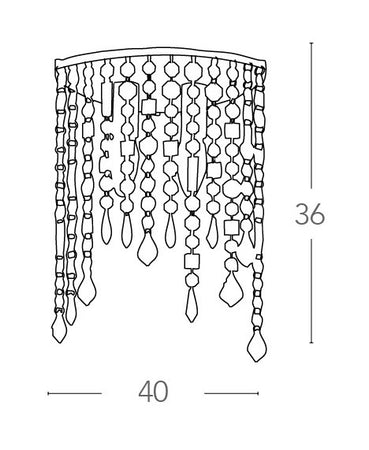 Plafoniera Ovale Pendenti Cristalli K9 Lampada Interno Soffitto Classica E14