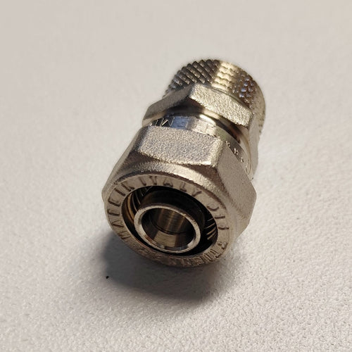 Raccordo 20x1/2'' diritto M maschio a stringere per tubo multistrato