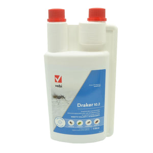 VEBI DRAKER 10.2 DA LT 1 INSETTICIDA CONCENTRATO MOSCHE ZANZARE VESPE PULCI ZECCHE