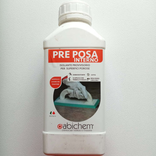 Abichem 1lt PRE POSA interno isolante provvisorio per superfici porose