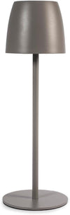 Lampada eureka da tavolo in metallo tortora cm 38H&H