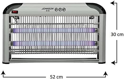 Antizanzare Elettrico 50mq 2 Lampade UV Silenzioso Cattura Zanzare Insetti