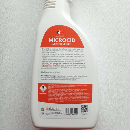 Abichem 1lt MICROCID sanificante per muri e pareti per la rimozione della muffa