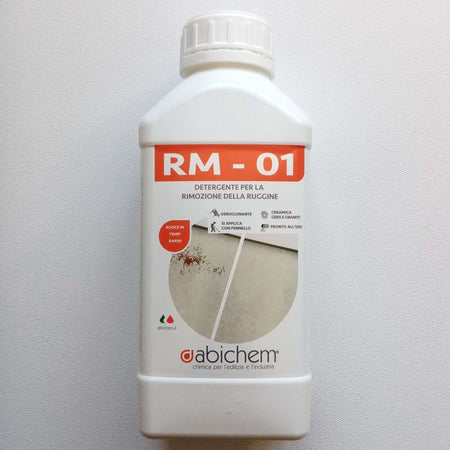 Abichem 1lt RM-01 detergente per la rimozione di ruggine ed ossidazioni da pietre naturali