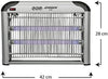 Antizanzare Elettrico 40mq 2 Lampade UVSicuro Cattura Zanzare Cattura Insetti