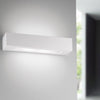 Applique Doppia Diffusione di Luce Rettangolare Gesso Verniciabile E14