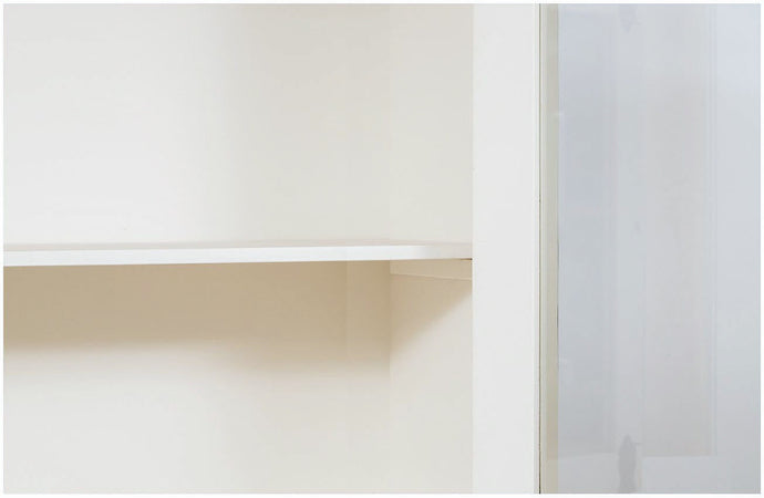 Biscottini Biscottini Vetrina Credenza Shabby Chic Legno Massello Tiglio 107x43x238 Italy