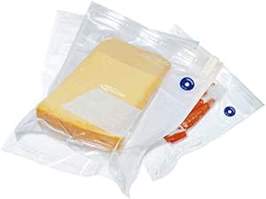 MONGARDI - 8 SACCHETTI PER SOTTOVUOTO ALIMENTI CON VALVOLA LAVABILI E RIUTILIZZABILI MISURE ASSORTITE