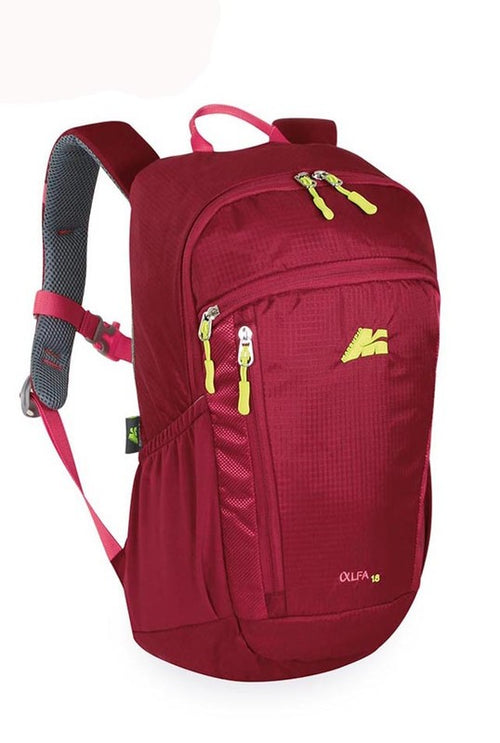 Marsupio Zaino trekking e tempo libero ALFA 18 LITRI rosso