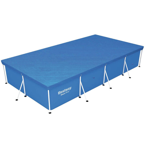 TELI TELO COPERTURA PISCINA 399 X 211 PISCINE RETTANGOLARE CON TELAIO COPRIPISCINA