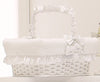 Cesto Vimini RETTANGOLARE. Bianco Italbaby Happy Family Bianco
