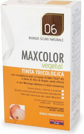 Vital Factors Italia 831 Maxcolor Vegetal Tita Tricologica 6, Biondo Scuro Naturale, 140 ml