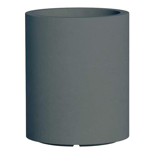 Vaso Cromia Venusio cilindrico decorazione in resina Made in Italy da Ø 40 x h 50 cm