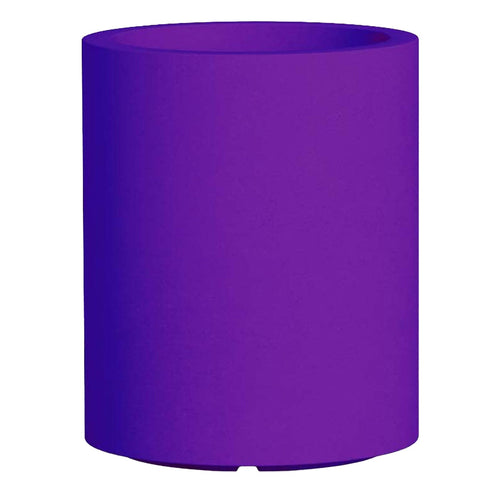 Vaso Cromia Venusio cilindrico decorazione in resina Made in Italy da Ø 40 x h 50 cm