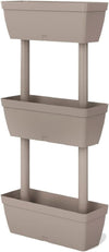 Vaso da Giardino Verticale a 3 Livelli ecru 480x161x h 955 mm