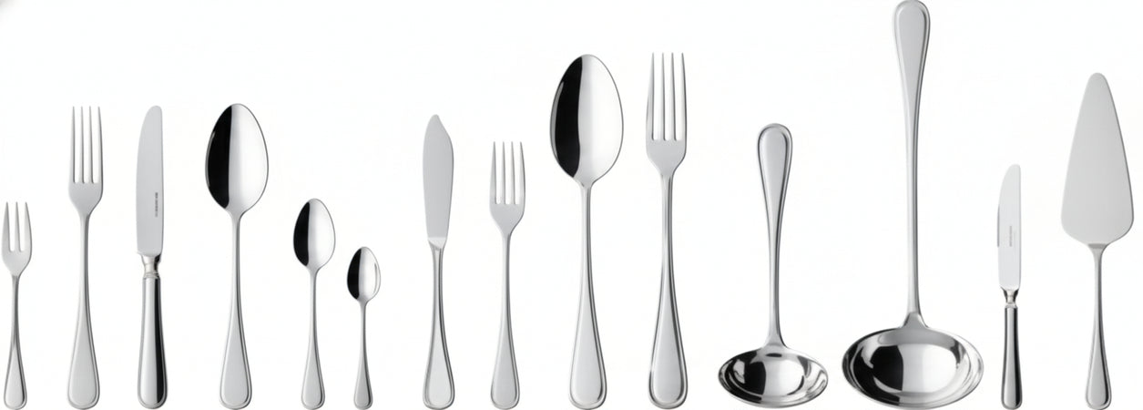 Villeroy & Boch 12-6243-9115 Kreuzband-Septfontaines Cutlery Set 113Pcs, 18/10 Stainless Steel Metal