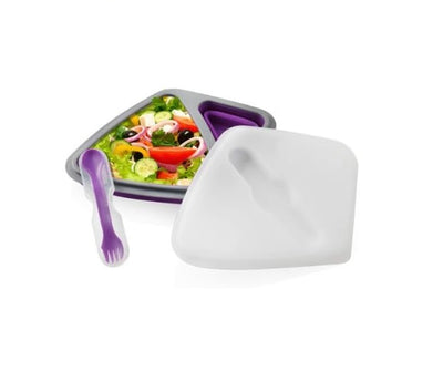 Brandani - Porta Pranzo Lunch Box Salvaspaziolilla in pvc e silicone