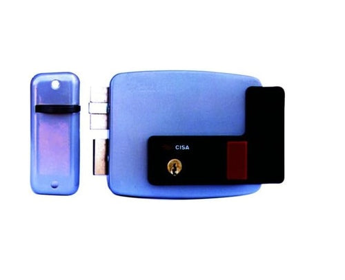 CISA - 11670-60-2 SERRATURA ELETTRICA DA APPLICARE ESTERNA A CILINDRO STACCATO CON PULSANTE PER APERTURA Mano: SX