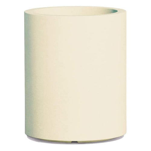 Vaso Cromia Venusio cilindrico decorazione in resina Made in Italy da Ø 40 x h 50 cm