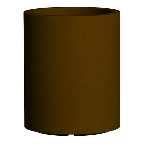 Vaso Cromia Venusio cilindrico decorazione in resina Made in Italy da Ø 40 x h 50 cm